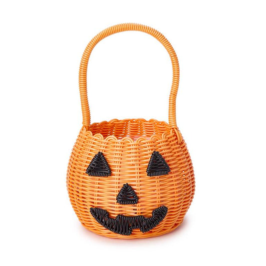 Wicker Jack O' Lantern Basket