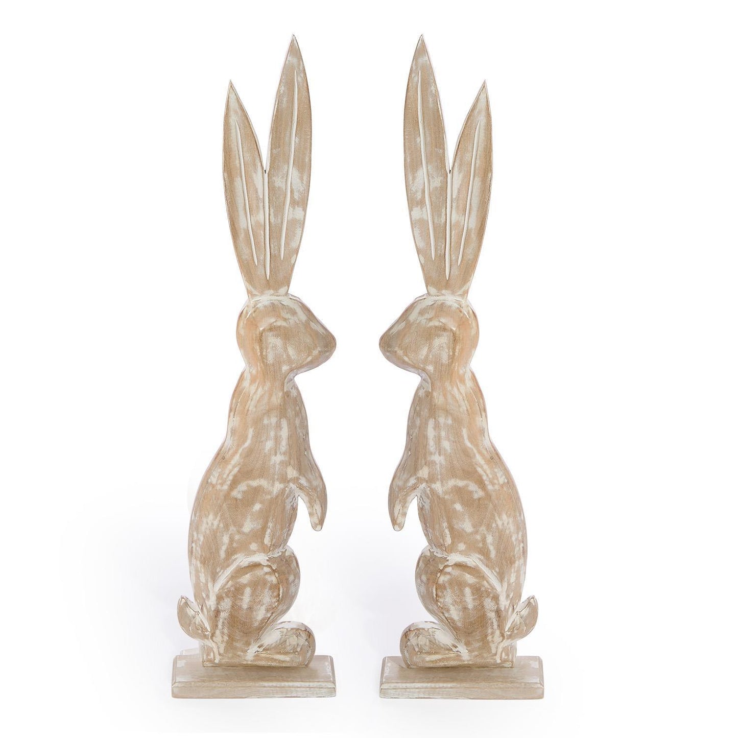 Oversized Wooden Bunny