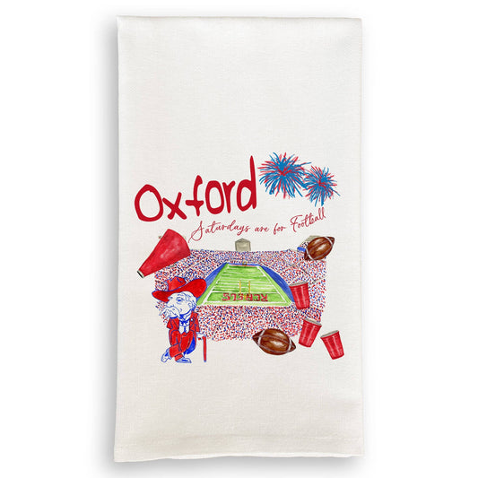 Ole Miss Football Tea Towel