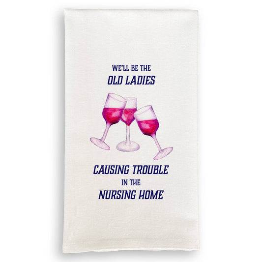 Causing Trouble Tea Towel