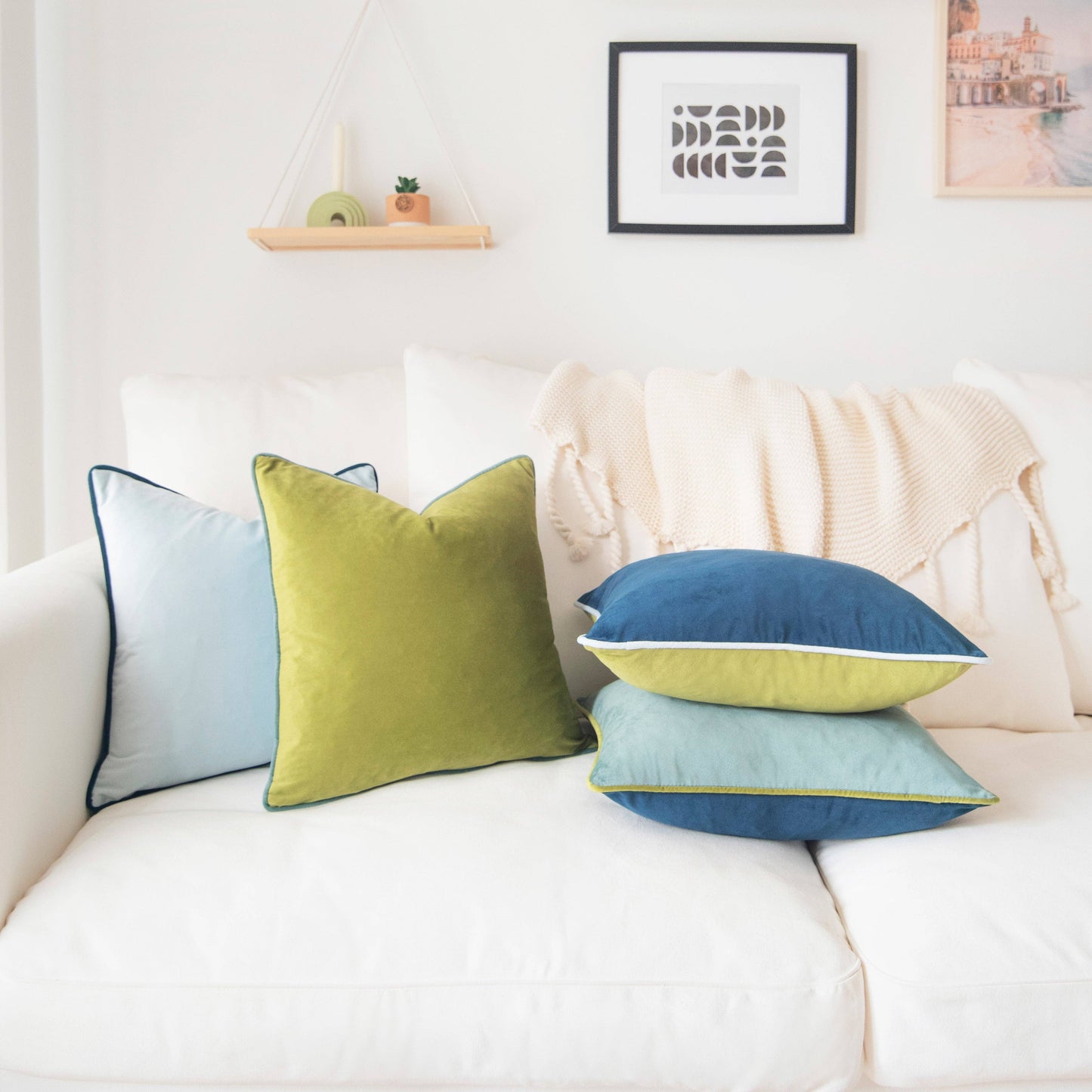 Monteverde Pillow - Green/Blue
