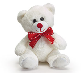 Mini Plush White Bear