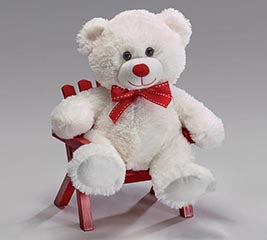 White Valentines Bear