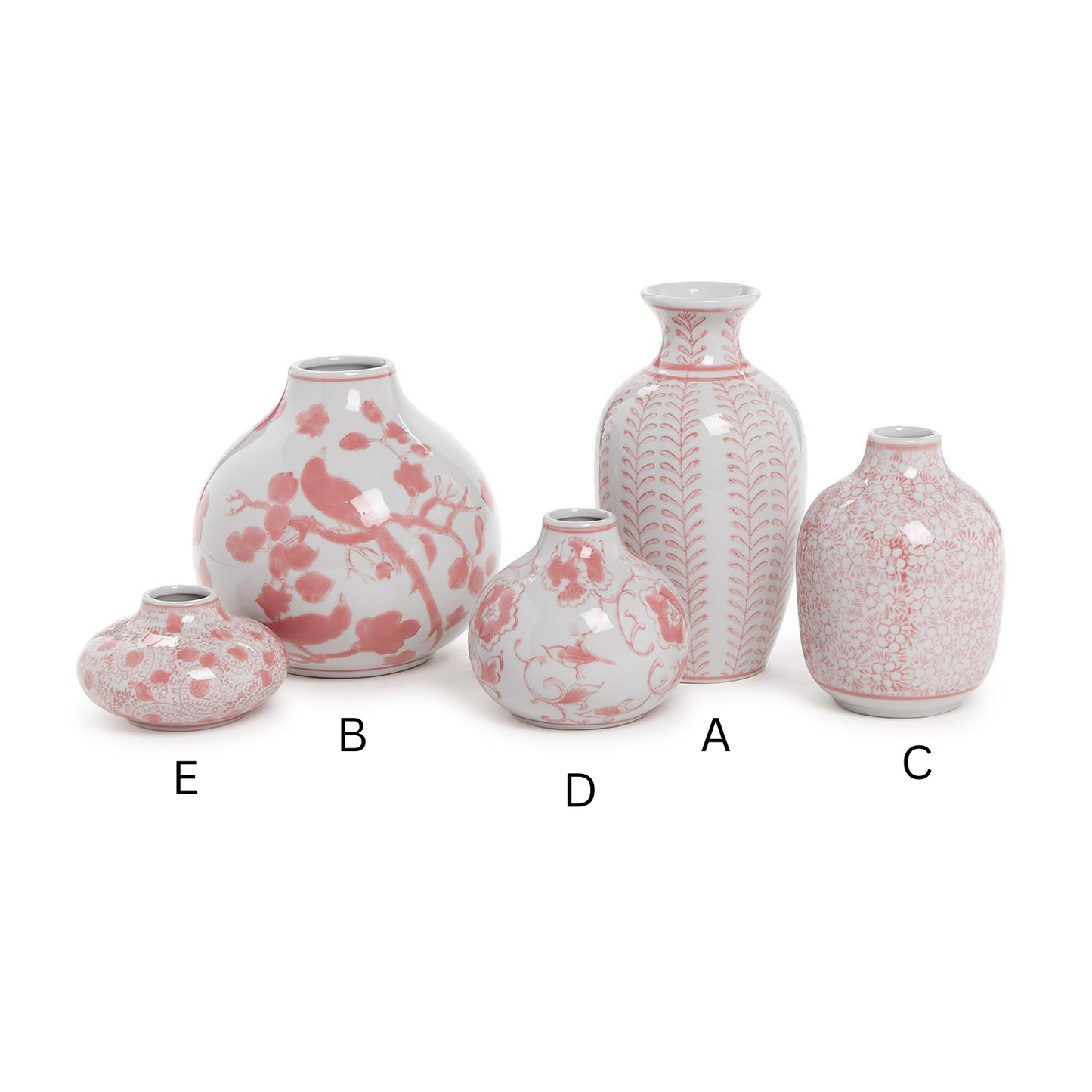PInk Chinoiserie Vase