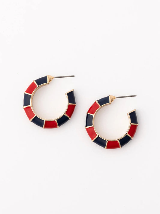 Earrings Ashlynn Red & Blue S