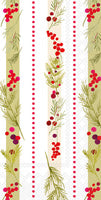 Merry Berry Stripe Guest Napkin