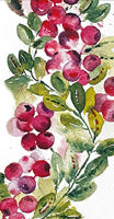 Cranberry Wreath Guest Napkin