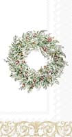 Holiday Berry Wreath Guest Napkin