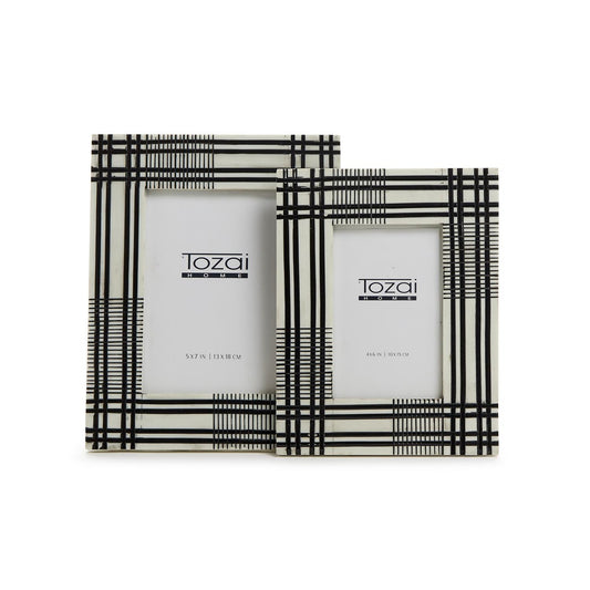 Modern Plaid Photo Frame