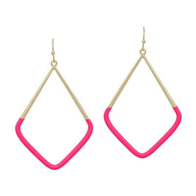 Geo Triangle Hot Pink ER