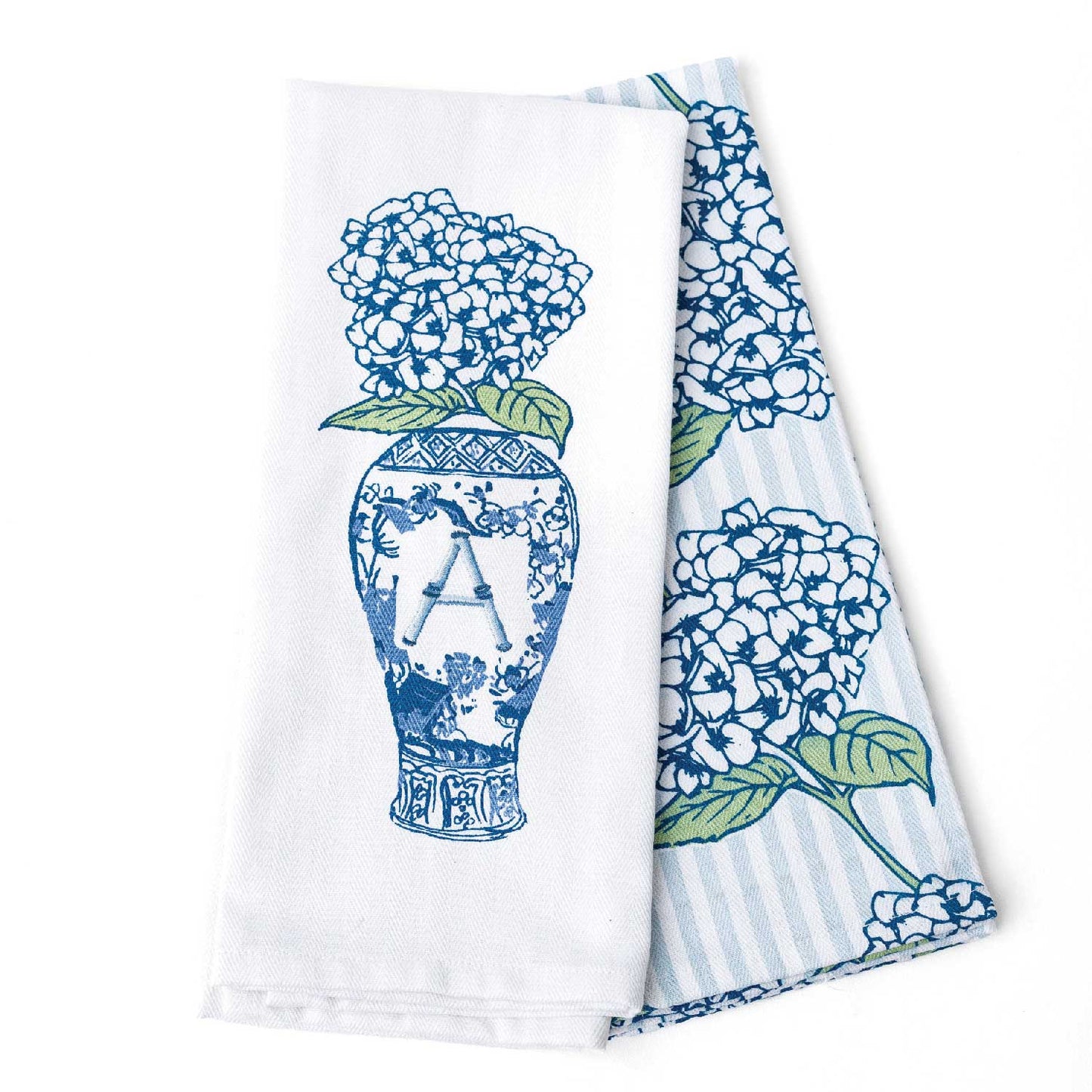 Monogram Hydrangea Towel