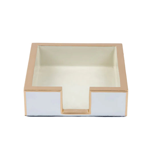 Gracie Cocktail White Napkin Tray