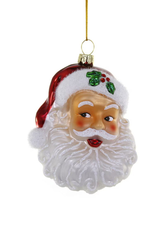 Retro Santa Red Ornament
