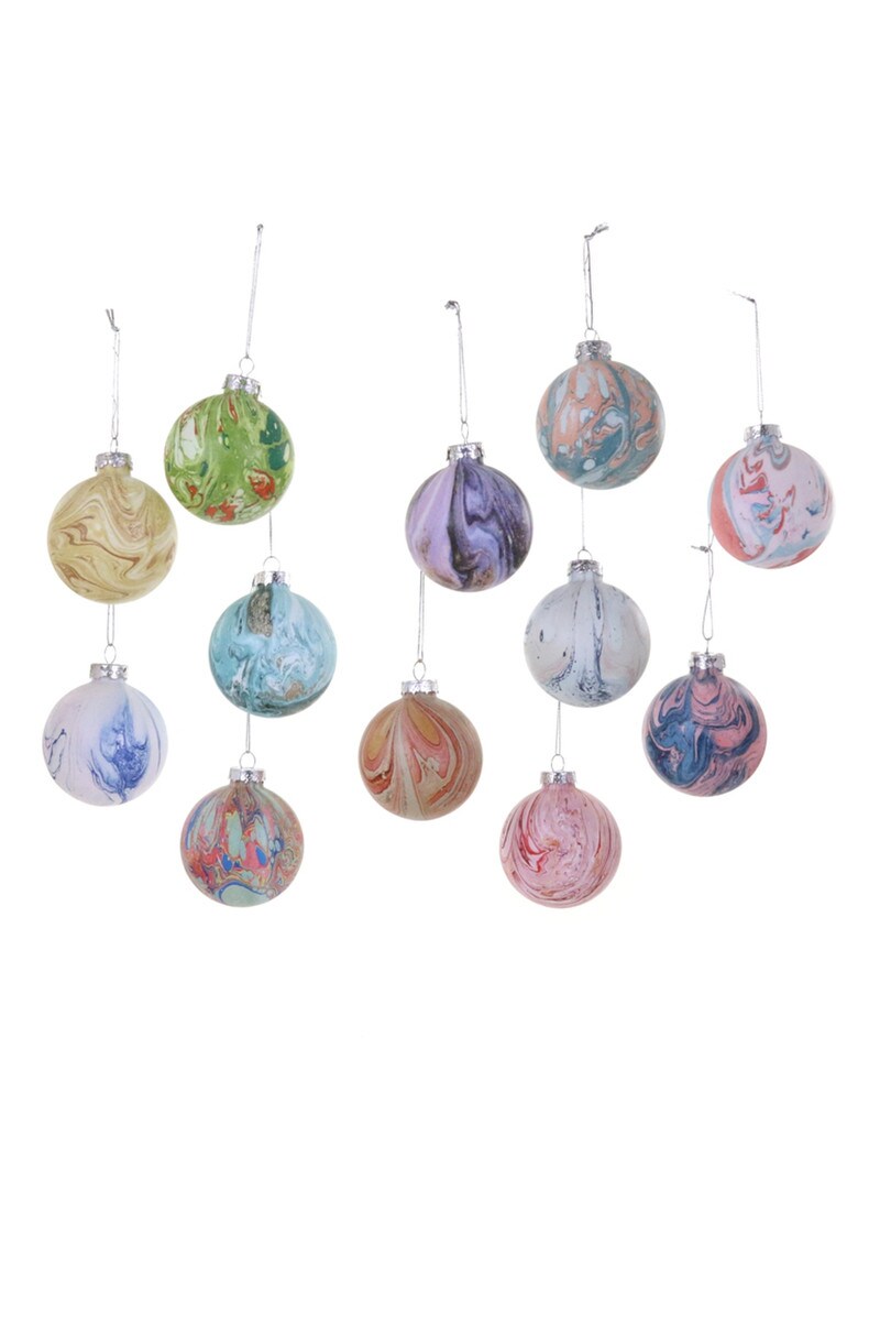Marbled Bauble Med Orn