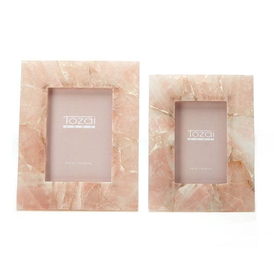 Pink Quarts Photo Frame