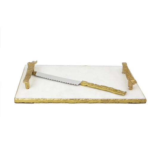 Marble Handle Tray