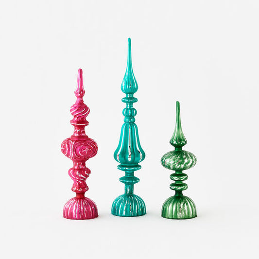 Glass Finials