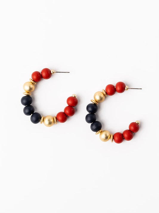 Earrings Janette Red and Blue M