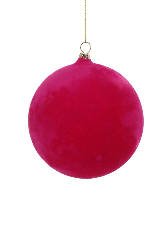 Hot Pink Lrg Velvet Ornament