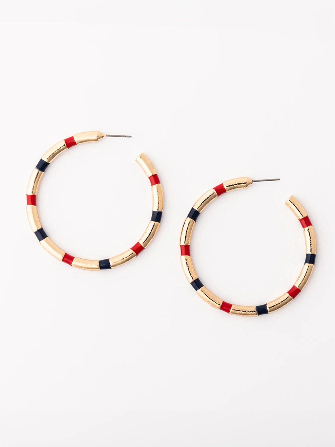 Earrings Nellie Red & Blue L