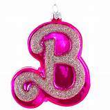 Pink B Ornament