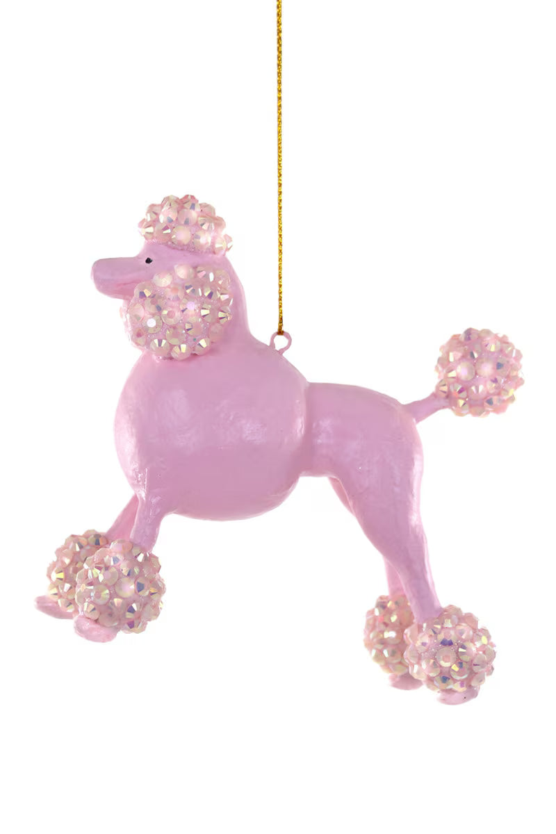 Beaded Poodle Ornament