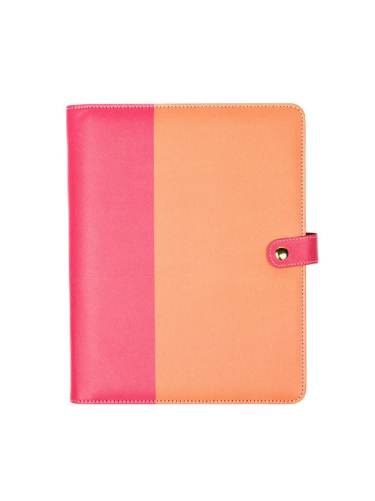Coral Colorblock Folio
