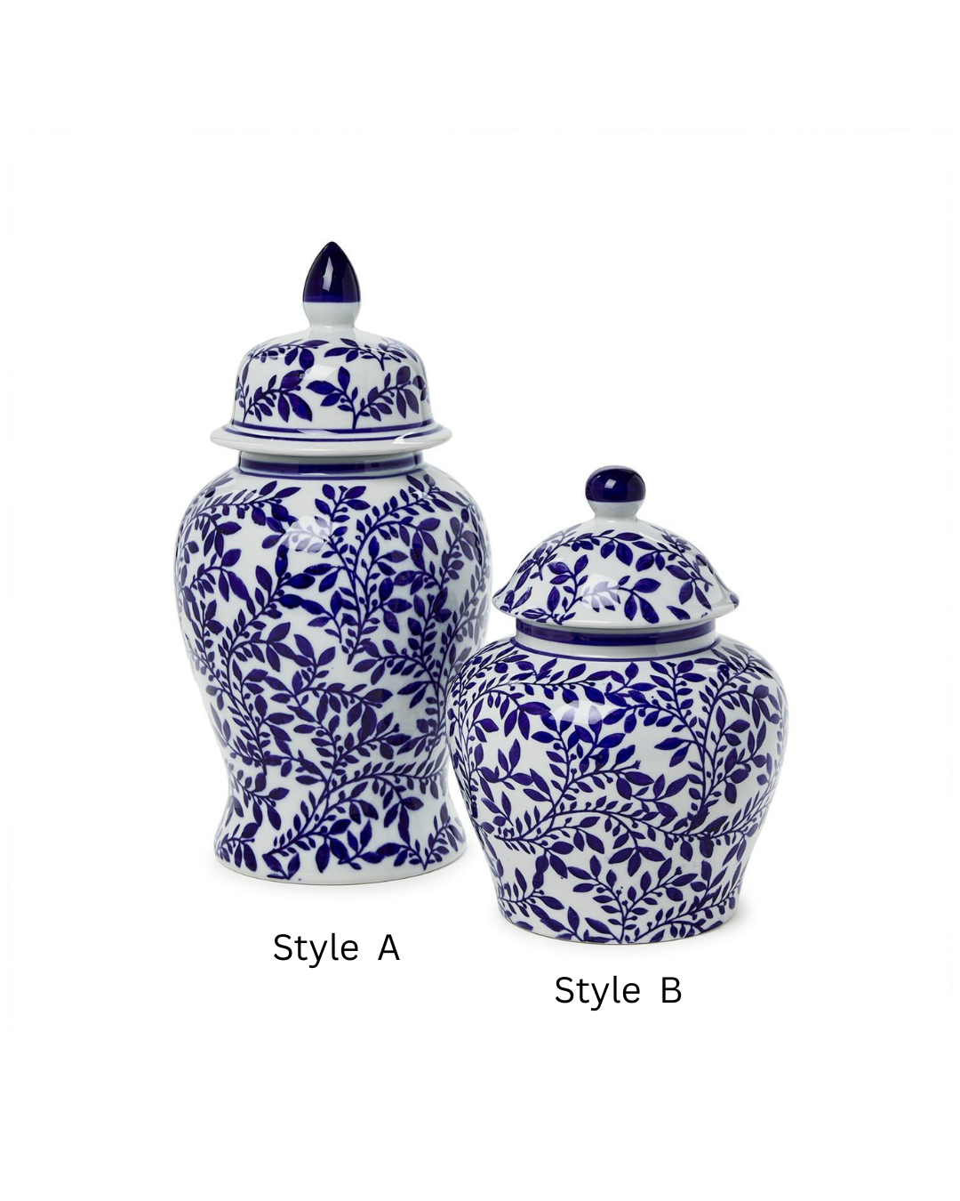 Hand Painted Chinoiserie Jar