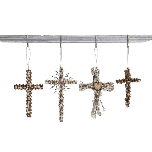 Beaded Cross Ornament