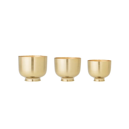 Golden Metal Planter