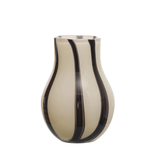 Round Striped Vase