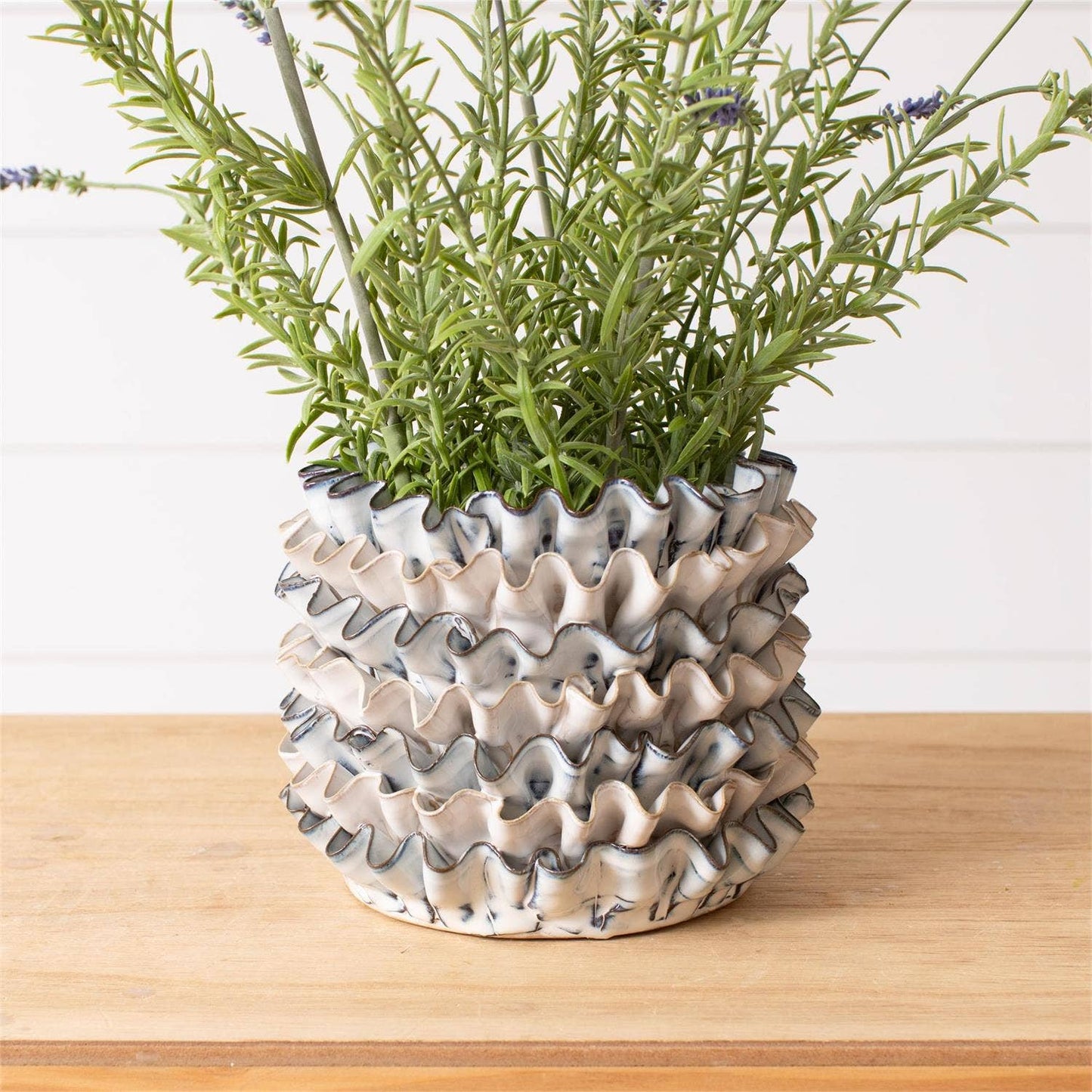 Ruffles Ceramic Planter