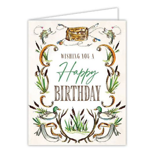 Fishing Hunting Greeting Card