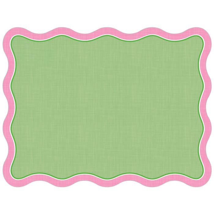 Green Pink Border Placemat