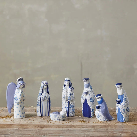 Blue & White Nativity