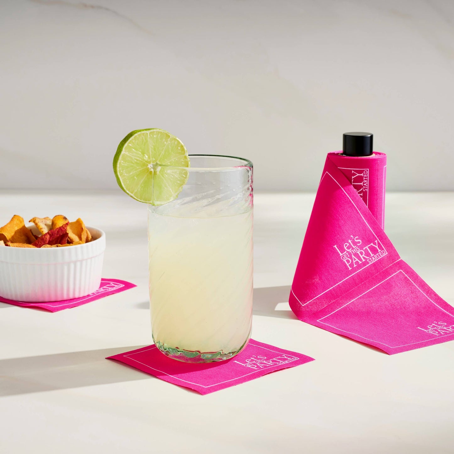 Cocktail Napkin Stand in Matte Black