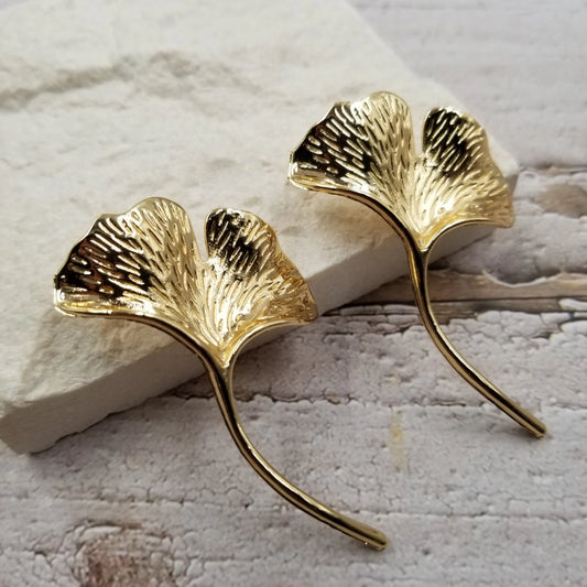 Ginko Leaf Earrings