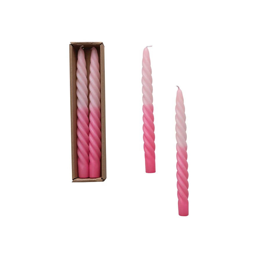 Twisted Taper Pink Ombre