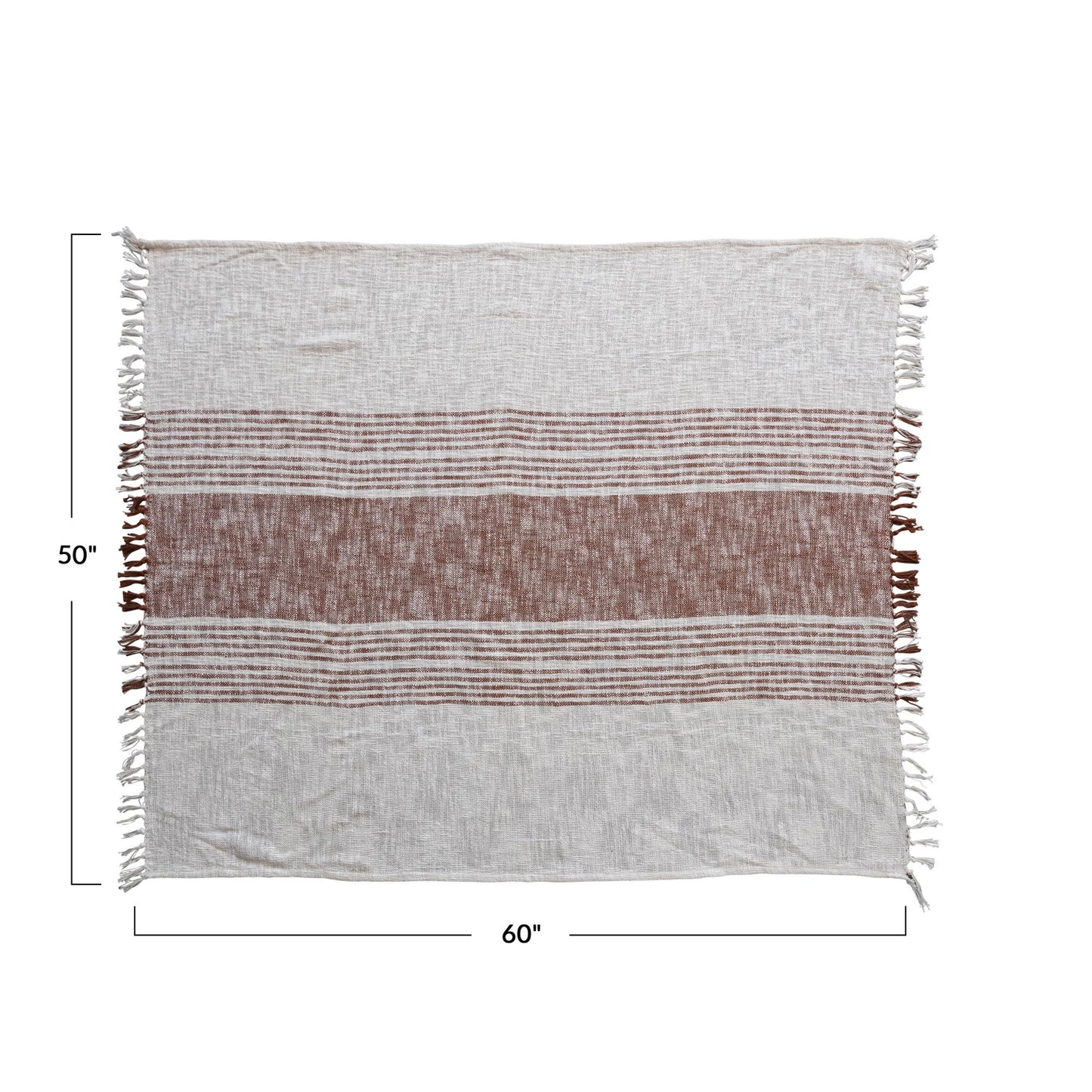 Fringe Cotton Throw