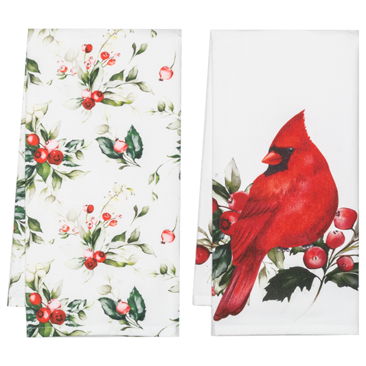 Cardinal Botanical Tea Towel