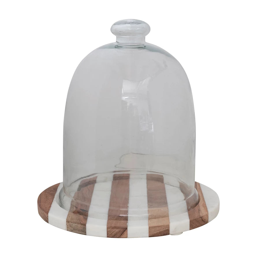 Cloche with Marble Base