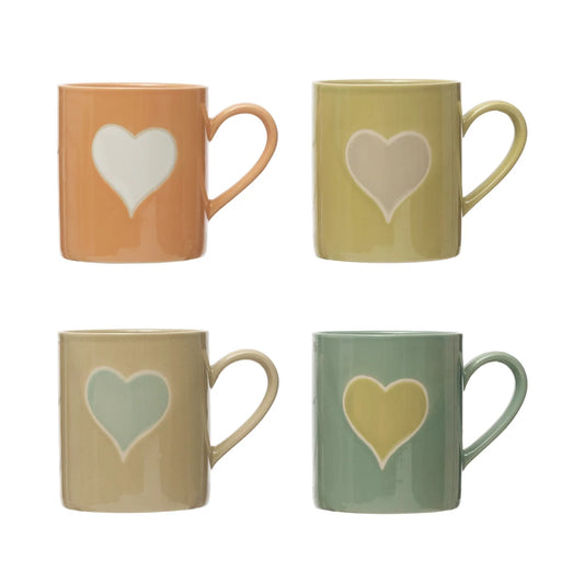 Heart Stoneware Mug