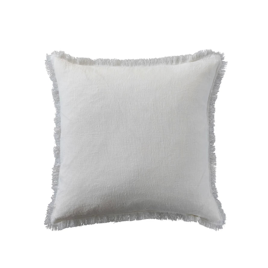 Linen Pillow Ivory