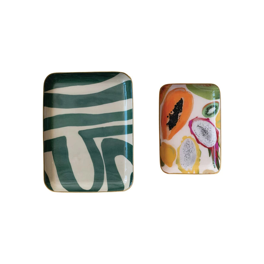 Abstract Fruit Tray Set