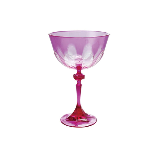 Acrylic Wine Glass Fuchsia
