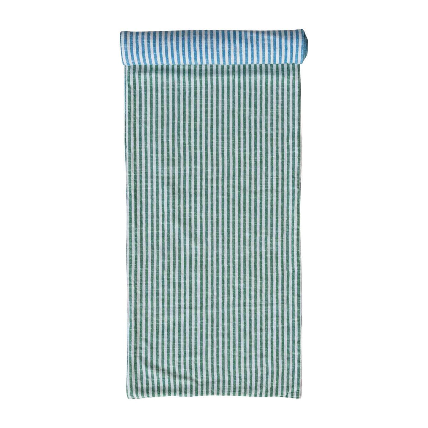 Blue & Green Striped Runner