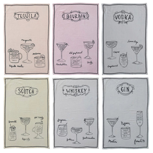 Cocktail Recipe Tea Towel