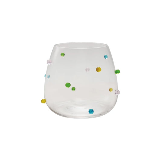 Handmade Dots Dinking Glass