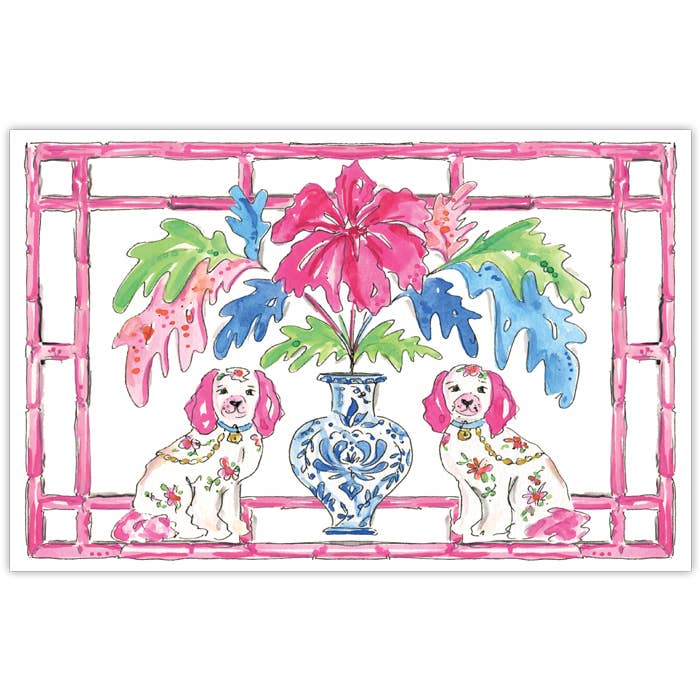 Pink Staffordshire Placemat