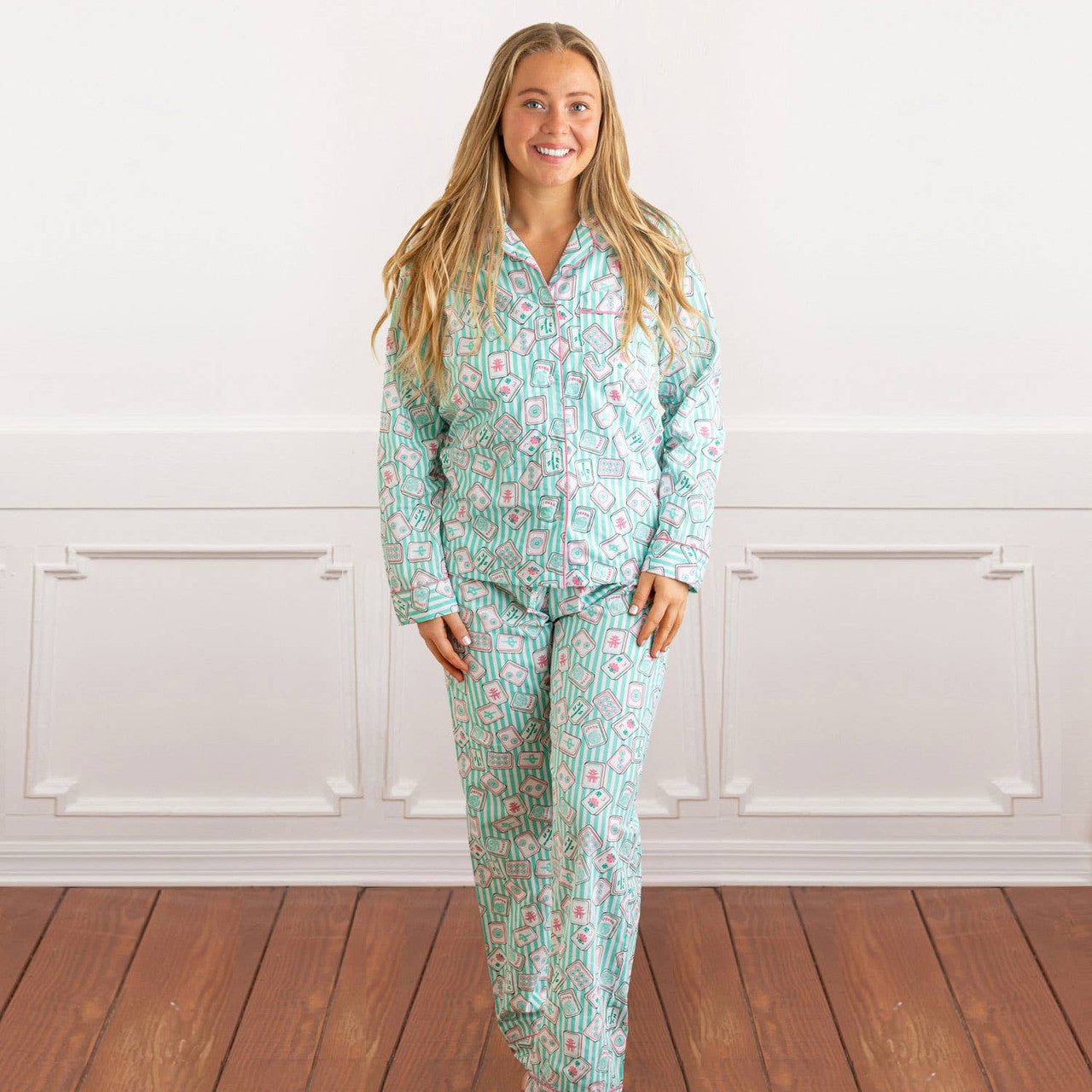 Mahjong Stripe PJs